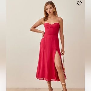 Reformation Juliette Dress size 2 in Rhubarb